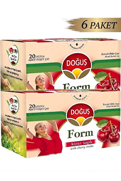 Doğuş Form Kiraz Saplı Bitki Çayı 20’li X 6 PAKET
