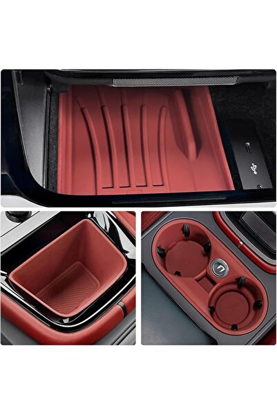 GENERAL Fits for Porsche Cayenne Accessories 2024 2025, 3pcs/set Center Conso...