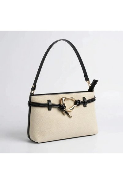 Generic Brand Perla Gold Buckle Shoulder Bag