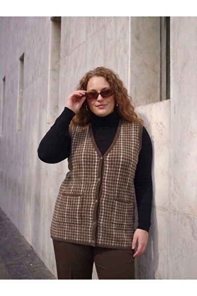 onno style women Plus Size Woolly Pigeon Feather Pattern Colorful Steel Knitt...