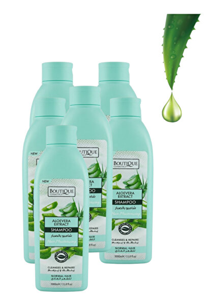 Boutique 6 Pieces Aloevera Extract Shampoo for Normal Hair 1000ML