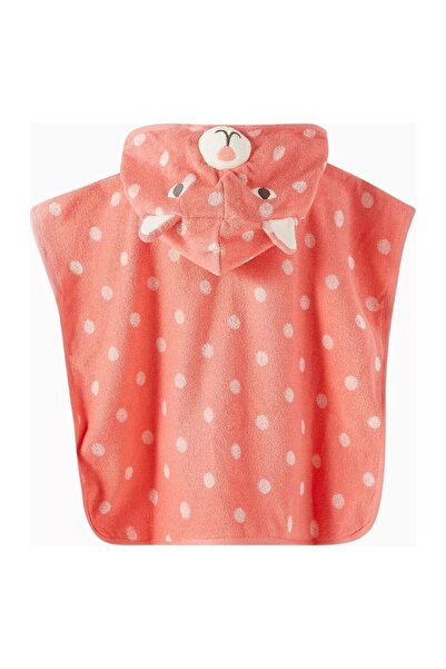 Pure Baby Baby Poncho Towel Organic Cotton, Hooded and Cute Patterned Design
