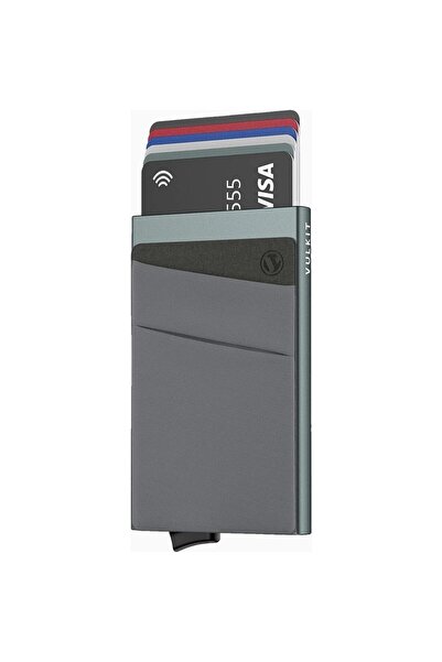 VULKIT Rfid Protected Mini Unisex Card Holder Wallet with Coin Compartment