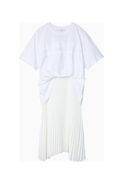 3.1 Phillip Lim Pleated T-Shirt Combination Design Women's Dress