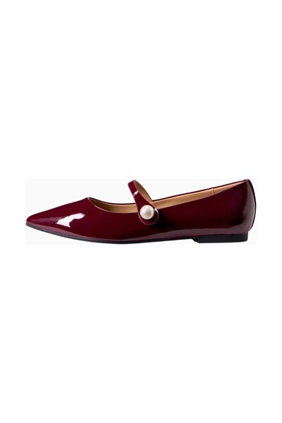 AGE OF INNOCENCE Thea Pearl Patent Leather Women's Ballerinas