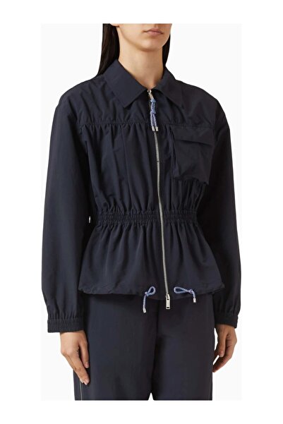 3.1 Phillip Lim Ripstop Fabric Ruched Detail Women's Jacket Black