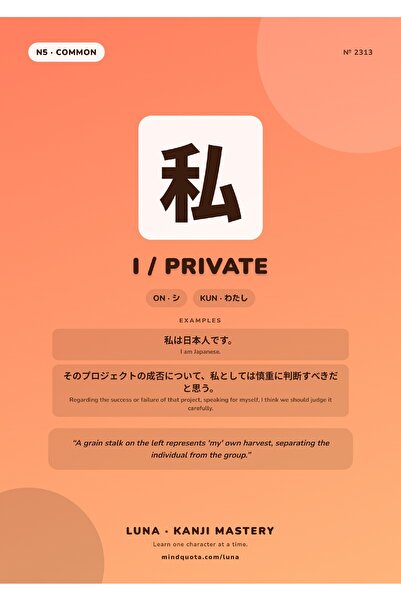 OEM Poster Infografic Kanji Privat, Scriere Japoneza, Carton 250g, A4
