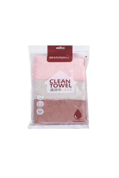Generic Multi-purpose cleaning towels, 3 pieces, colored MF6002354