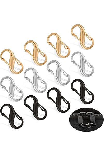 GENERAL Ouligay 12 Piece Zip Puller Replacement Zipper Pulls, Anti-Theft Zipp...