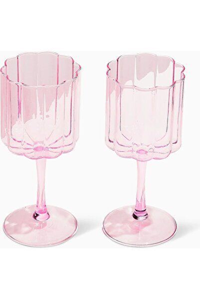 Fazeek Wave Set of 2 Borosilicate Handmade Glass Cups