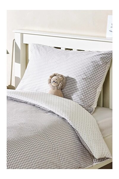 THE WHITE COMPANY Double-Sided Organic Cotton Plaid Children's Pillowcase