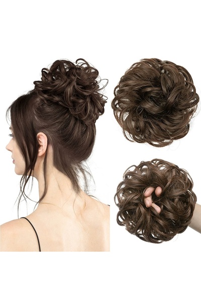 Generic Brand Messy Bun Hair Piece,Elastic Drawstring Curly Chignon Synthetic...
