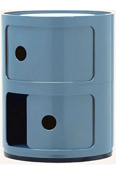 KARTEL Modular Cylindrical Drawer Storage Unit,2 Compartment