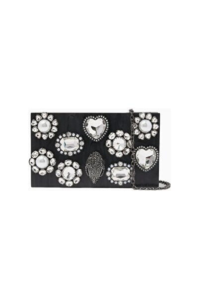 Kurt Geiger Crystal Box Stone Luxury Design Women's Clutch