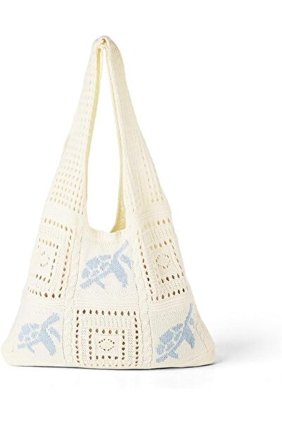 Hannea ® Crochet Mesh Beach Bag for Women, Large Boho Summer Shoulder Tote, L...