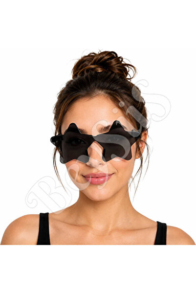 BeySüS Party Glasses Frameless Star Black