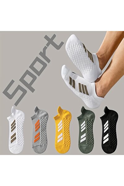 Choice Size 38 44 5 Pairs Mixed Color Sports Socks Men's Women's Large Size, ...