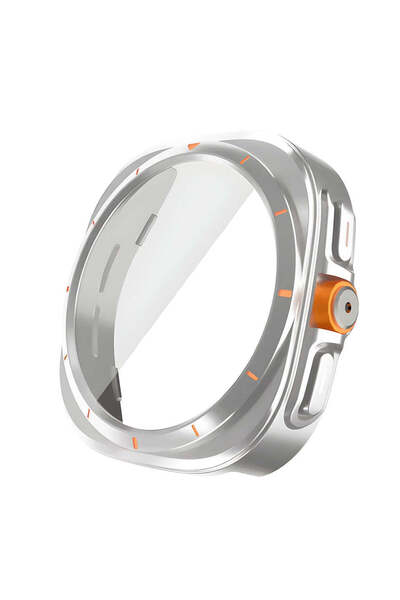 OEM Tempered Glass Protection Case for Samsung Watch 7 44mm - silver
