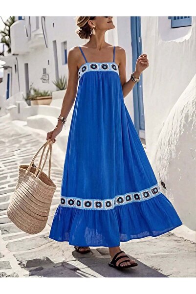 Sheya Rochie maxi, albastră - L