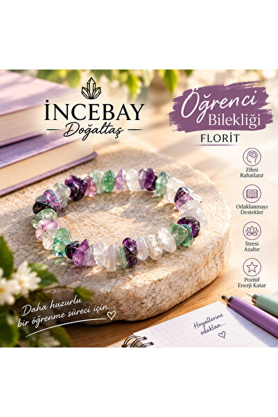İNCEBAY DOĞALTAŞ Florit Öğrenci Bilekliği