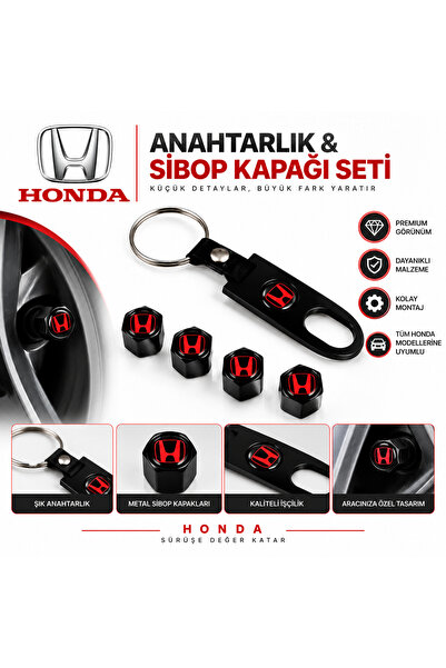 Sviesa Anahtarlık ve Sibop Kapağı Seti 4'lü Metal Araç Aksesuarı