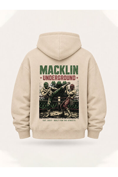 macklin Unisex Γυναικεία Ανδρικά Φούτερ με κουκούλα Underground Design με στά...