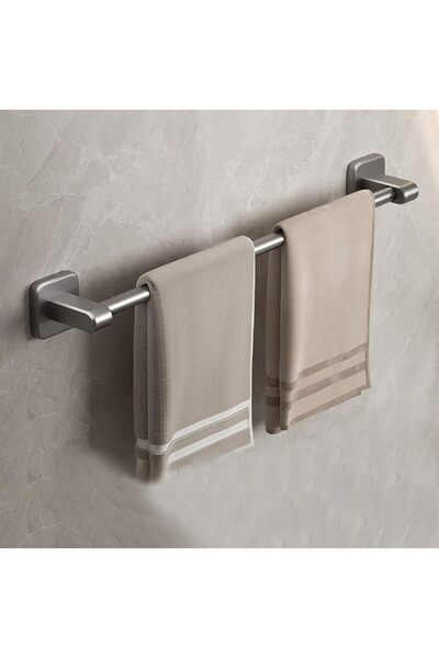 ALMEKAQUZ Self Adhesive Towel Bar,40CM Sticky Towel Rail Wall Mounted, Anti R...