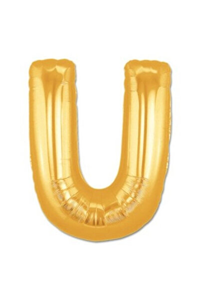 Lovesta Home U Letter Foil Balloon Gold Color 40 Inches