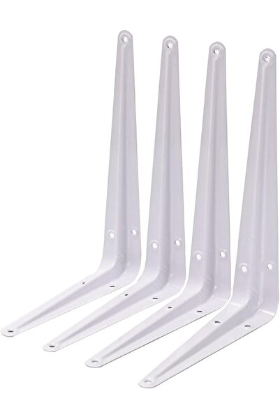 Lawazim Right Angle Shelf Bracket Set - 4 Piece 6x8inch - 90 Degree L-Shaped ...