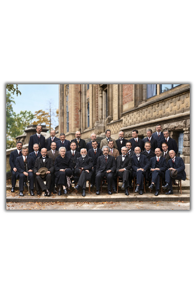 Rosaart Renkli Solvay Konferansı 1927 Posteri Solvay Conference, Albert Einst...