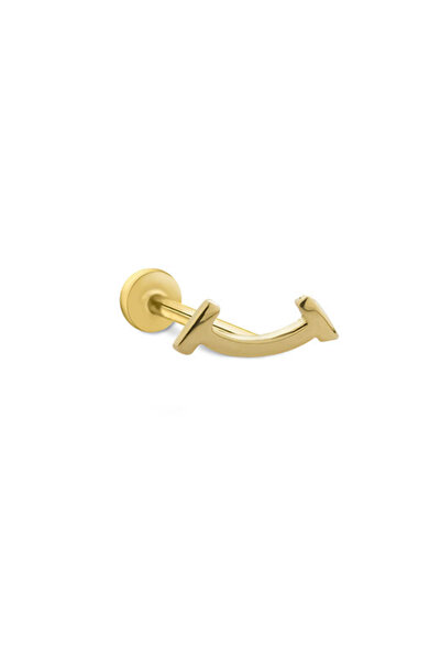 YAVUZ KUYUMCULUK 14 Ayar Altın Smiley Tragus Piercing