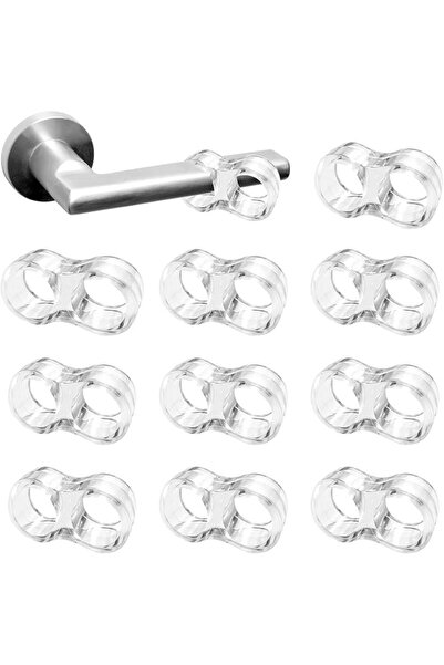 ALMEKAQUZ Door Handle Stopper, Wall Protector, Clear Rubber Door Stopper, PVC...