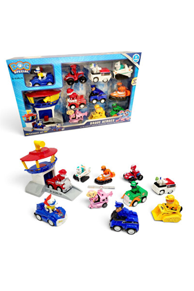 PAW PATROL Μεγάλο Σετ - Ειδικό για Σκύλους - με κέντρο ελέγχου, 10 αυτοκίνητα...