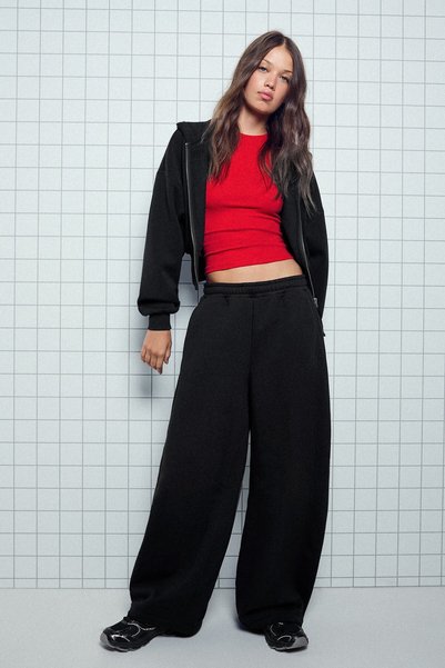 Bershka Şardonlu paraşüt pantolon