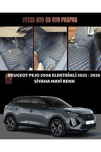 FEYZA OTO PEUGEOT PEJO E 2008 ELEKTRİKLİ SERİSİ 2022 - 2026 ARASI 8D PREMİUM ...