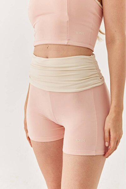 Sakura Blush Katlamalı Şort