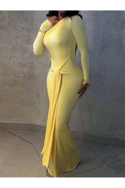 Sheya Rochie maxi, galbenă - S