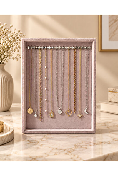 by hakan şahin black design Velvet Chain Necklace Organizer Stand – Foldable ...