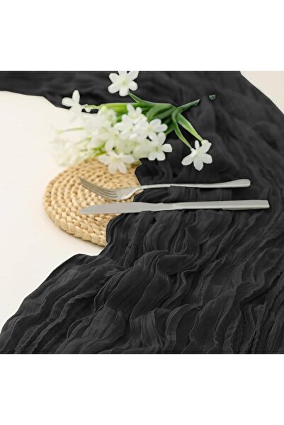 GENERAL Table Runner 35x118'' Boho Gauze Romantic Rustic Long Cheesecloth Tab...