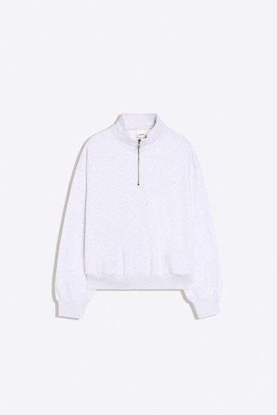 Bershka Yarım fermuar sweatshirt