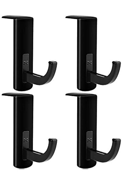 JOYZZZ Headset Hanger, Black Adhesive Headphone Hook with Strong Hold, Space-...