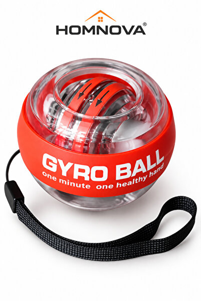 Homnova Gyro Ball Jiroskopik Bilek Güçlendirici El ve Ön Kol Egzersiz Aleti L...