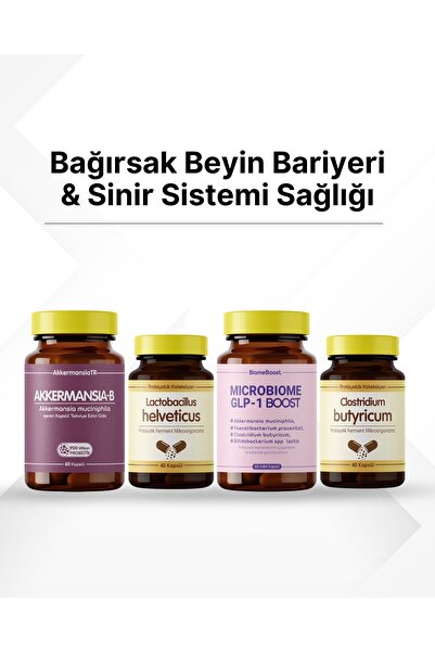 AkkermansiaTR Bağırsak Beyin Bariyeri ve Sağlığı Probiyotik Seti