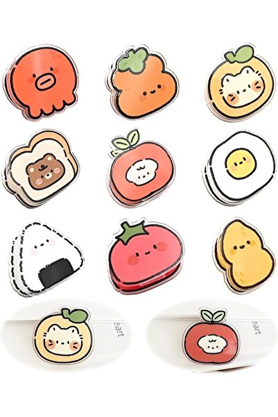 ALMEKAQUZ 9-Piece Adorable Chip Clip Food Bag Clip Set Food-Shaped Bag Clips ...