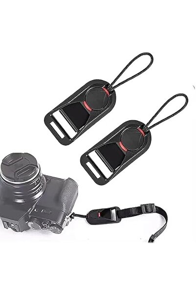 Beauenty قطعتان من مشبك تثبيت سريع لحزام الكاميرا لحمل كاميرات DSLR وكاميرات ...