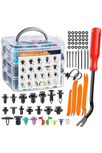 JOYZZZ Car Push Retainer Clips, 725Pcs Car Push Retainer Clips & Auto Fastene...
