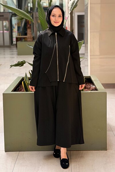 Ghisa Zipper Detailed Jacket and Pants Set