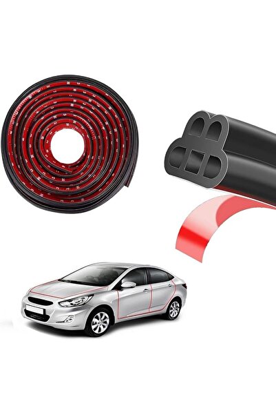 bolivia's Car Door Seal Strip, 16m Double Layer Self-Adhesive Rubber Seal, Un...