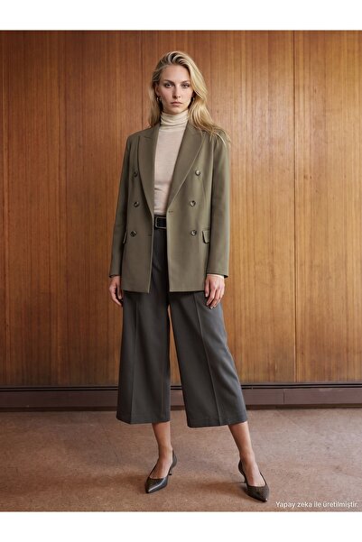 Dilvin 60819 Blazer Jacket-Green