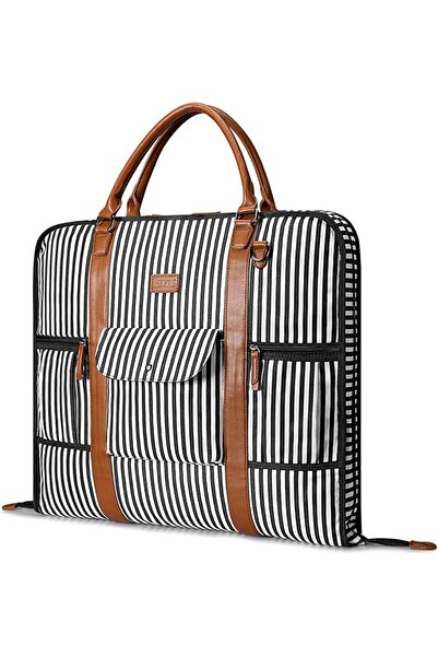 GENERAL S-ZONE Carry On Garment Bag for Business Travel Canvas Leather Men Su...